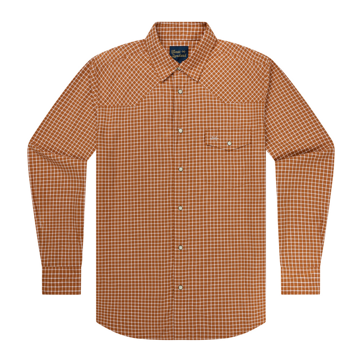 Western Field Shirt - Burnt Orange Check